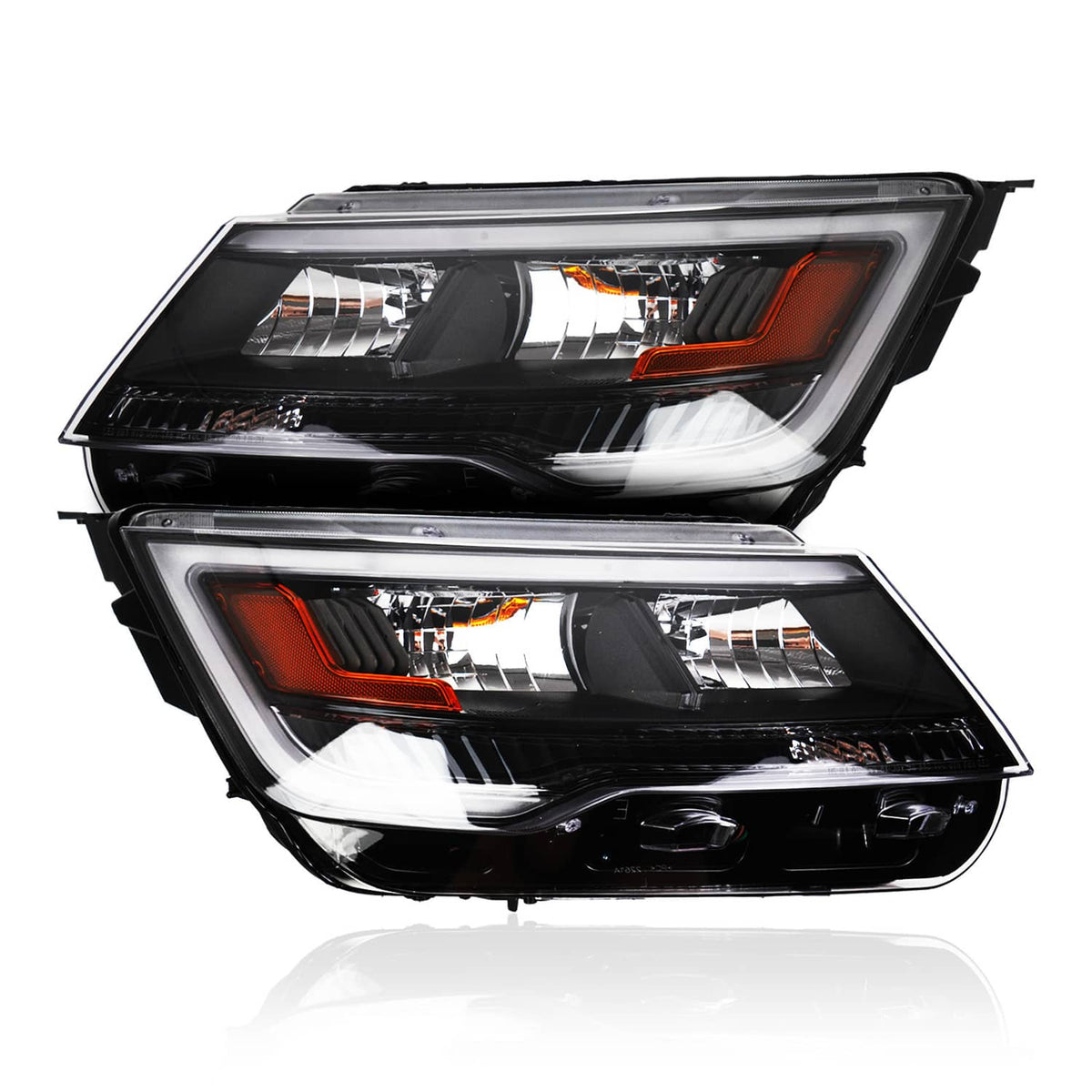 Solidspare Pair Headlights Assembly w/LED DRL For 2016-2019 Ford Explorer Left & Right Side