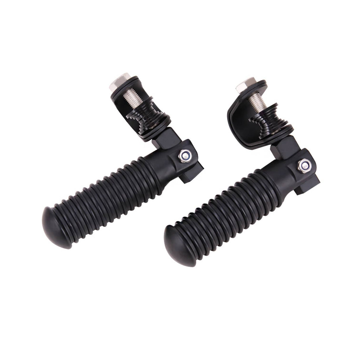 Solidspare Motorcycle U-Clamp Foot Pegs Rests 1"~1-1/4" Highway Engine Crash Bar For Honda