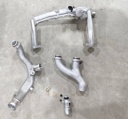 Solidspare New Upgraded Metal Coolant Water Pipe System Kit For Land Rover Jaguar 5.0L