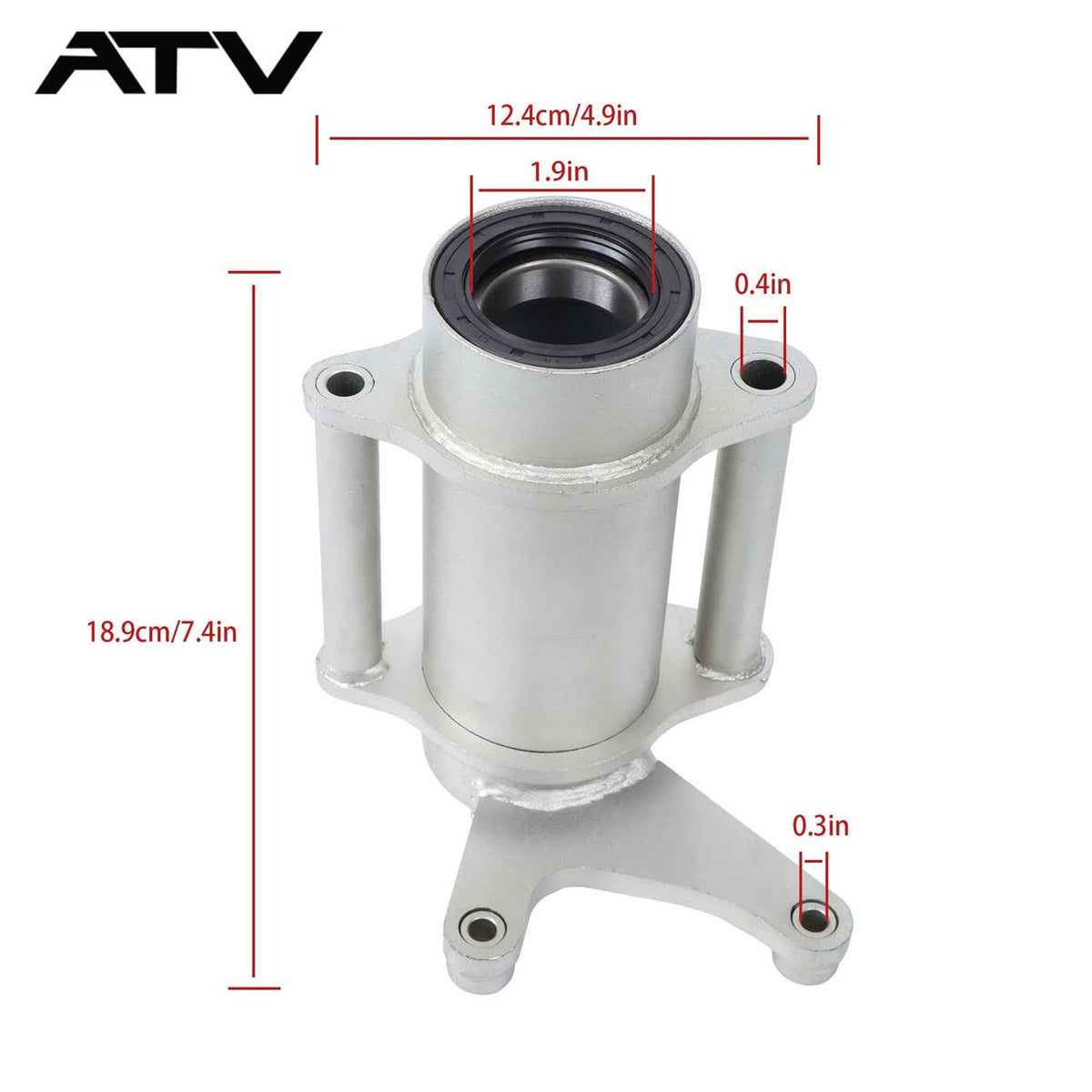 Solidspare 3GD-25311-10-35 Rear Axle Bearing Carrier Housing Hub Assy For Yamaha Warrior350
