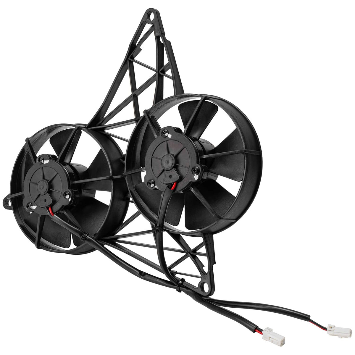 Solidspare Electric Radiator Cooling Fan with Bracket fits for Harley V-Rod 2004-2013 Black