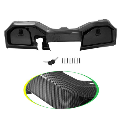 Solidspare For Yamaha Drive2 Drive 2 2017-up Golf Cart Carbon Fiber Style Dash Cover W/Keys