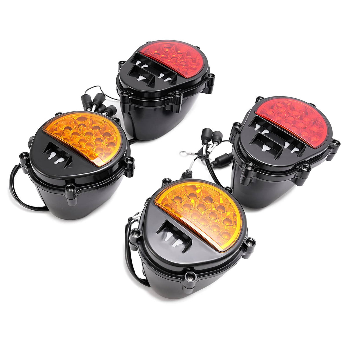 Solid Spare LED Brake Lights For Humvee M35 M998 LH+RH Side Turn Signal Lamps 4 PCS