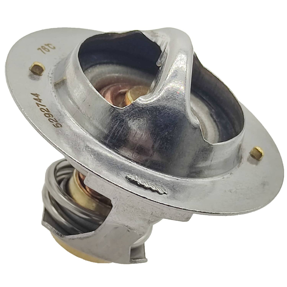 Solid Spare 76℃ 168.8℉ Thermostat 5292744 Fit for Cummins Dodge 03-07 Ram 2500 3500 5.9L 24V