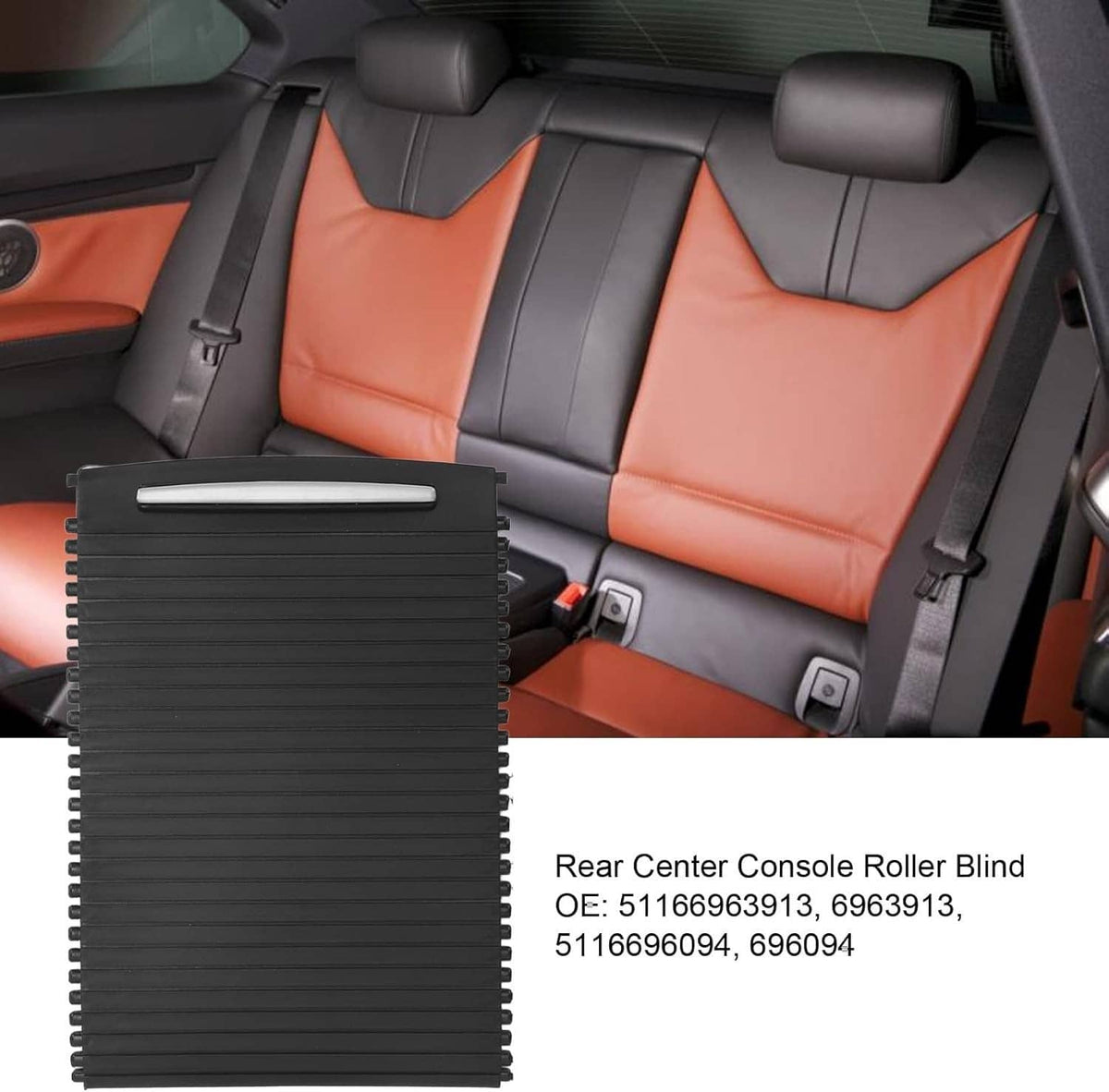 Solid Spare Rear Console Cup Holder Roller Box Cover Fit For BMW E90 E92 M3 E93 335 NEW
