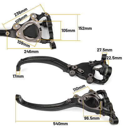 Solidspare Steering Knuckle Front Left FIT for Chrysler 300 Dodge Challenger Charger 12-21
