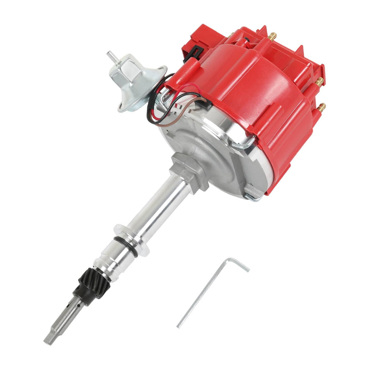 Solidspare 6522R Premium Distributor HEI For Chevy Inline 6-Cyl 230 250 292 w/65K Volt Coil