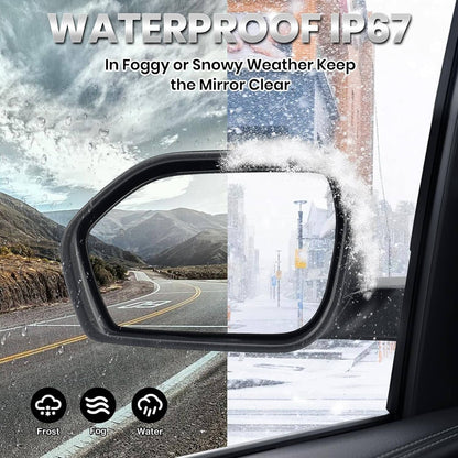 Solidspare New Driver Power Mirror For 2020-2024 Ford Explorer Power Heated Manual Folding
