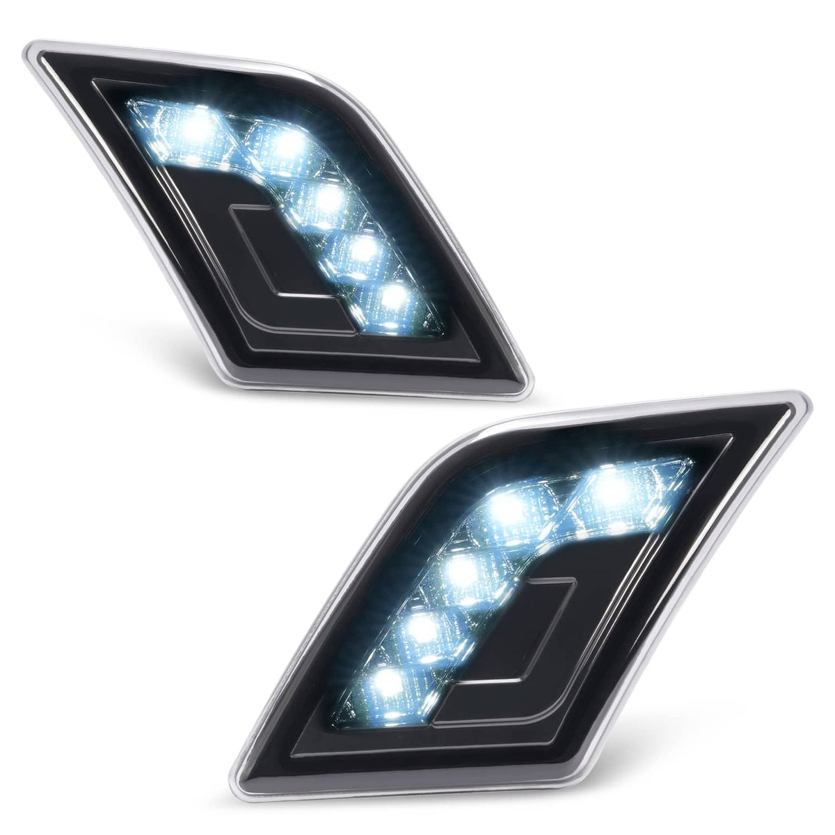 Solid Spare LED Smoke Side Marker Corner Lights For Mercedes-Benz C300/C350/C63 AMG 08-11