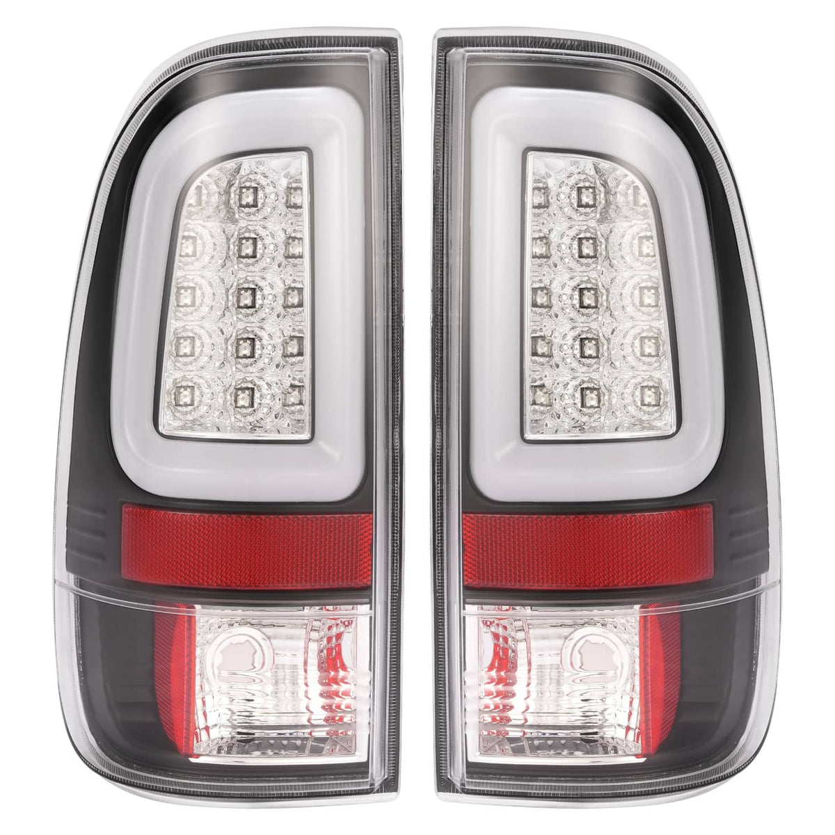 Solid Spare Pair Clear LED Tail Light Brake Lamps For Ford F250 F350 SD Super Duty 2008-2016