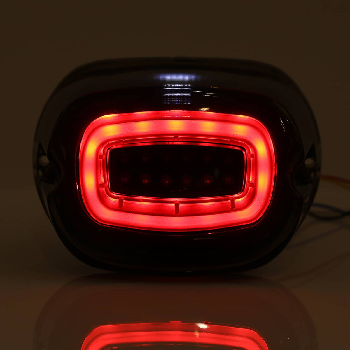 Solidspare Smoked LED Tail Light Brake & Running Turn Signals For Harley Softail XL Rear
