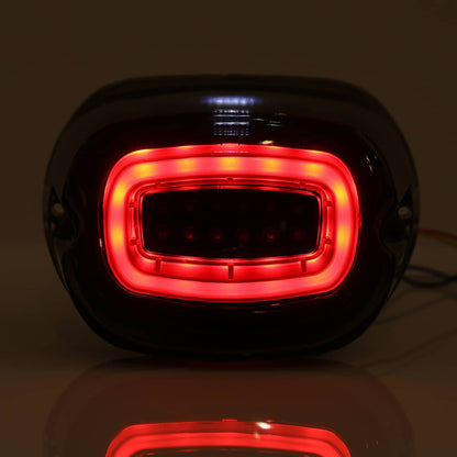 Solidspare Smoked LED Tail Light Brake & Running Turn Signals For Harley Softail XL Rear