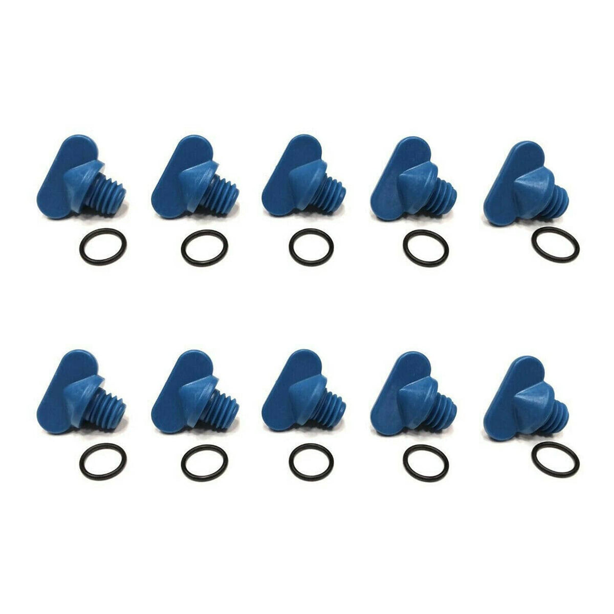 Solid Spare For Mercruiser Manifold Block Drain Blue Plug Kit 8M2000874 22-806608A1 10Pcs