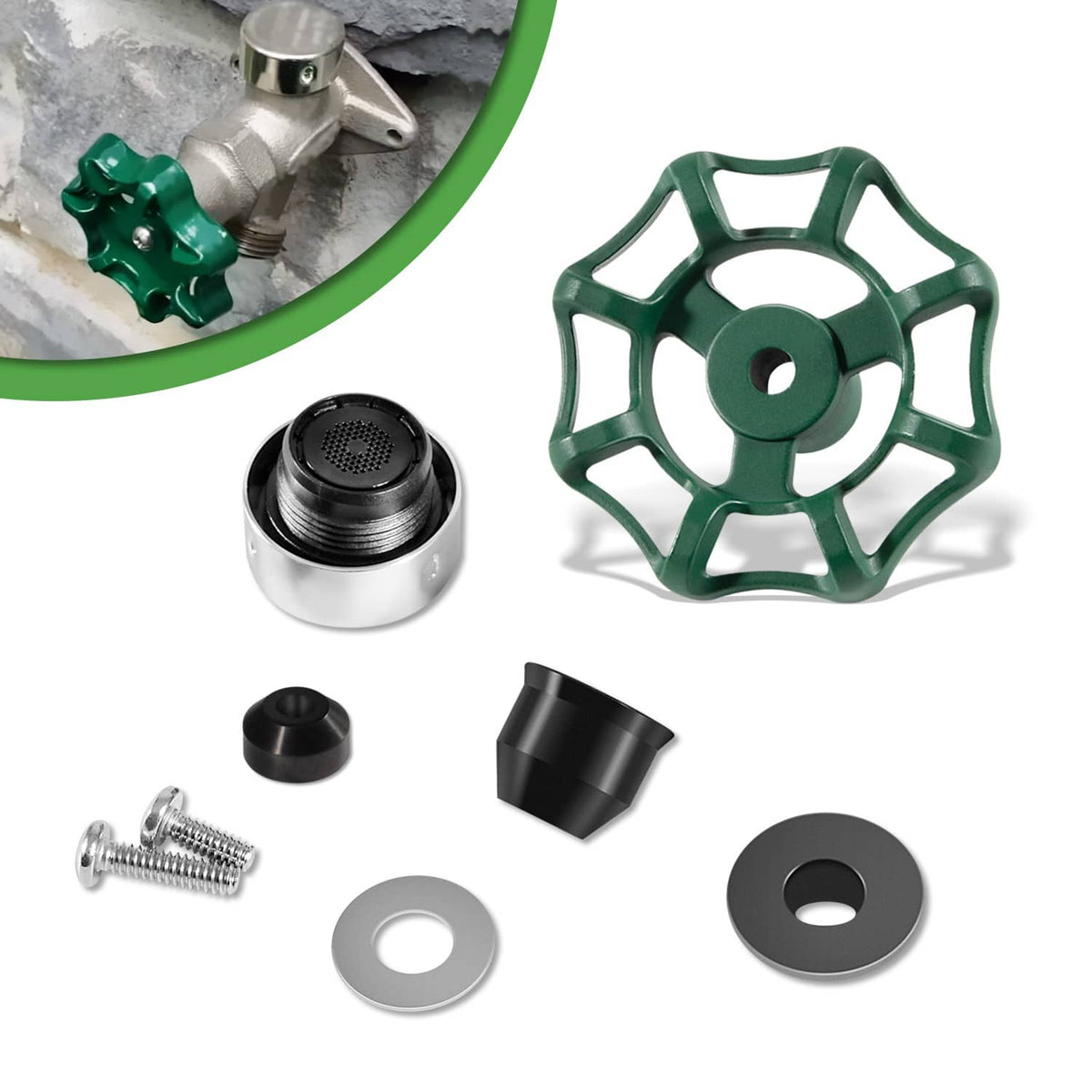 Solidspare Replace for Prier C-144KT-807 Anti-Siphon Freezeless Faucet Repair Kit for C-144
