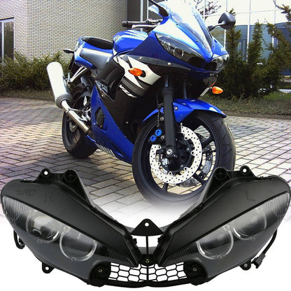 Solidspare Headlight Head Lamp Assembly For Yamaha YZF R6 2003-2005 / YZF R6S 2006-2009