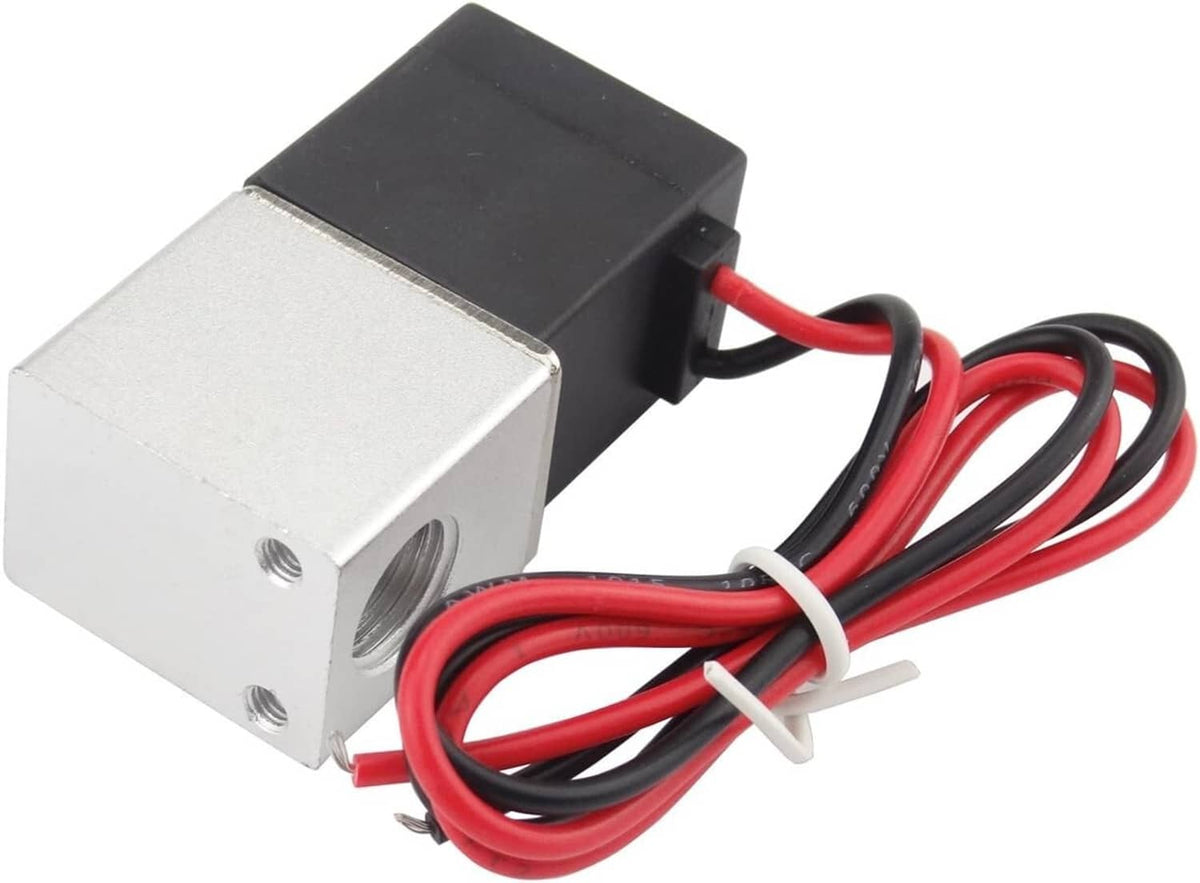 Solid Spare 2PCS 1/4" Fast Response Electric Solenoid Valve Air Water DC 12V Normally Closed