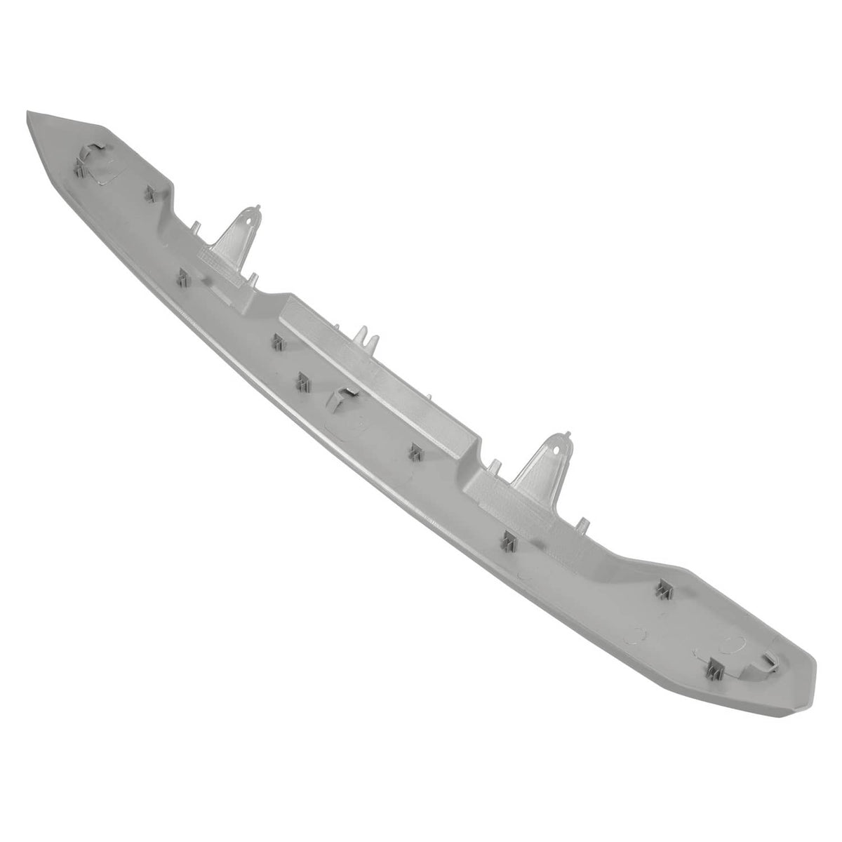 Solid Spare Front Upper Top Grille Hood Molding Trim Gray For 20-23 GMC Sierra 2500 3500 HD