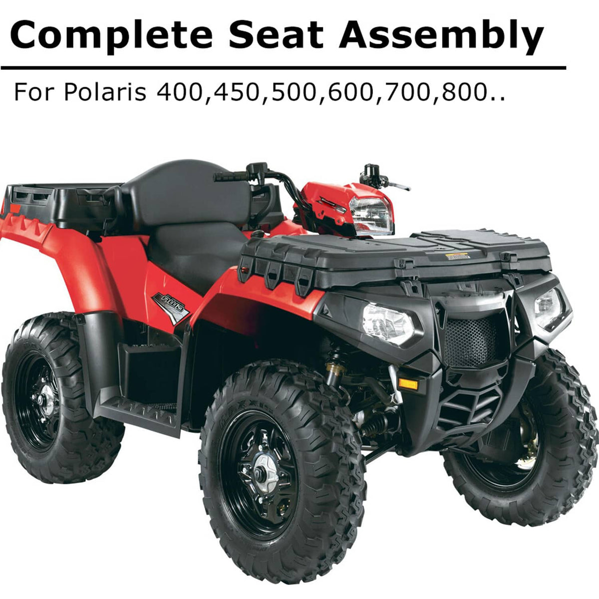 Solidspare Complete Seat Black Fits for Polaris Sportsman 500 4x4 2005-2013 (Except 6x6)