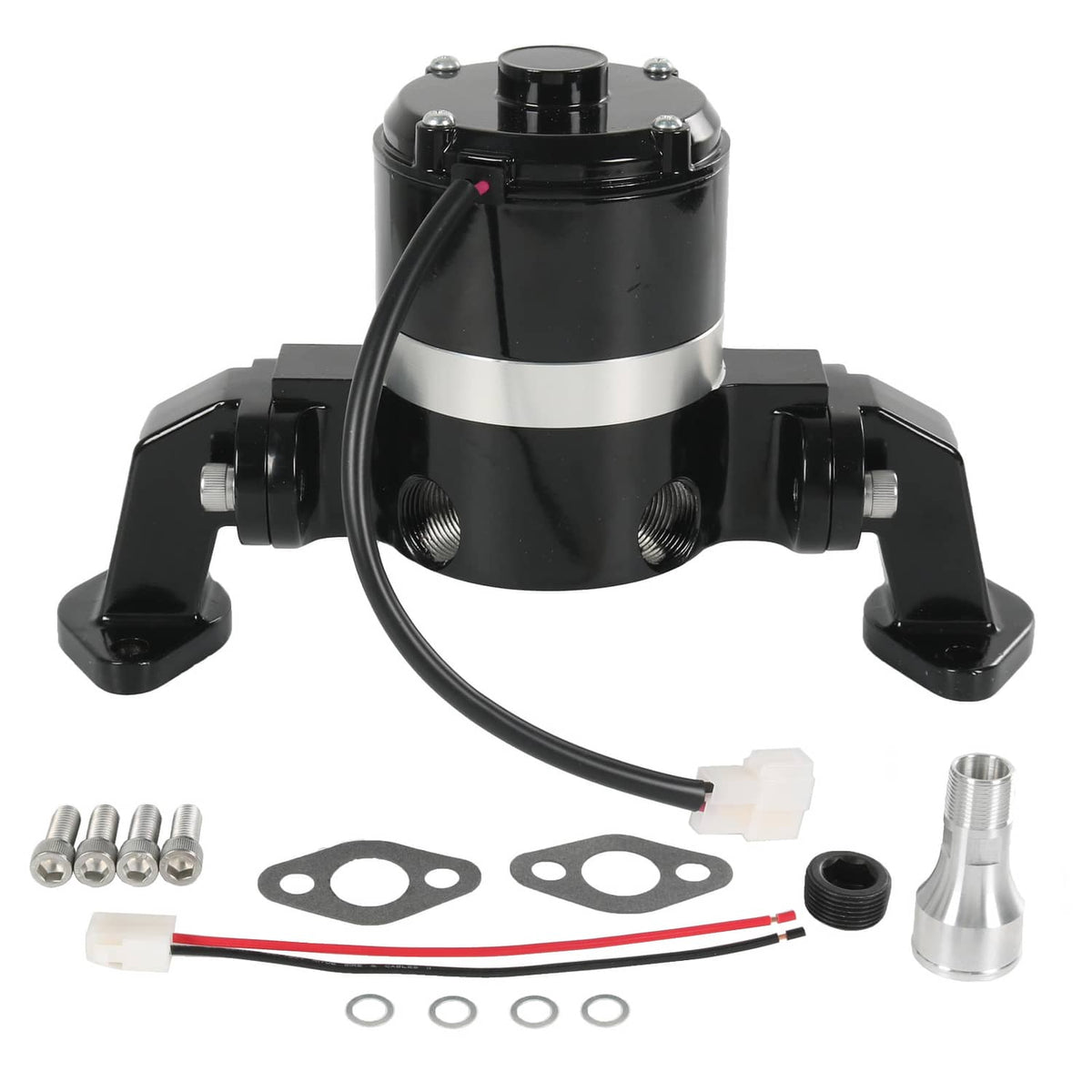 Solidspare Black Big Block Chevy Electric Water Pump 390 427 454 EWP BBC High Volume Flow