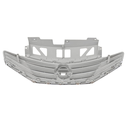 Solid Spare Grille For Nissan Versa Note 2014 2015 2016 Chrome Front Upper Bumper Grill