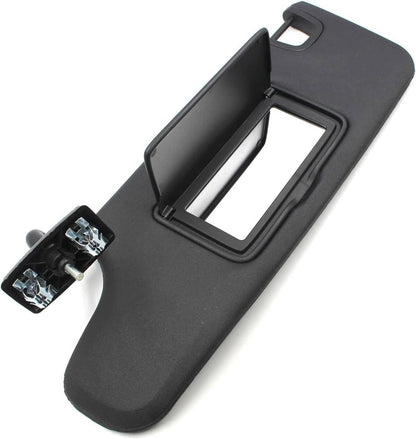 Solidspare New Black Sun Visor 6CJ07DX9AA Left Driver Side For 2007-2018 Jeep Wrangler JK