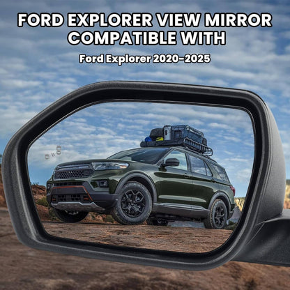 Solidspare New Left Power Mirror For 2020-2024 Ford Explorer w/ Power Heated Manual Folding