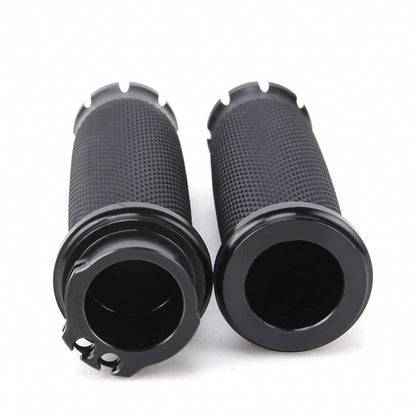 Solidspare Motorcycle 1" Handlebar Hand Grips For Harley Touring Softail Dyna Sportster XL