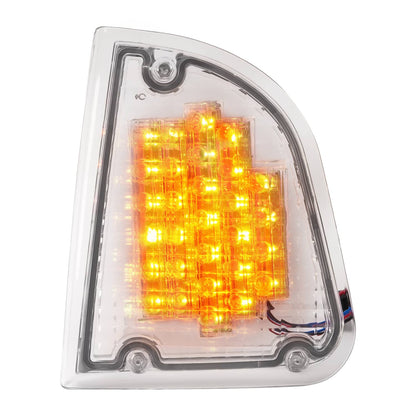 Solid Spare Pair Clear LED Turn Signal Lights Fit For 86-08 KW Kenworth K300 T300 T330 T600