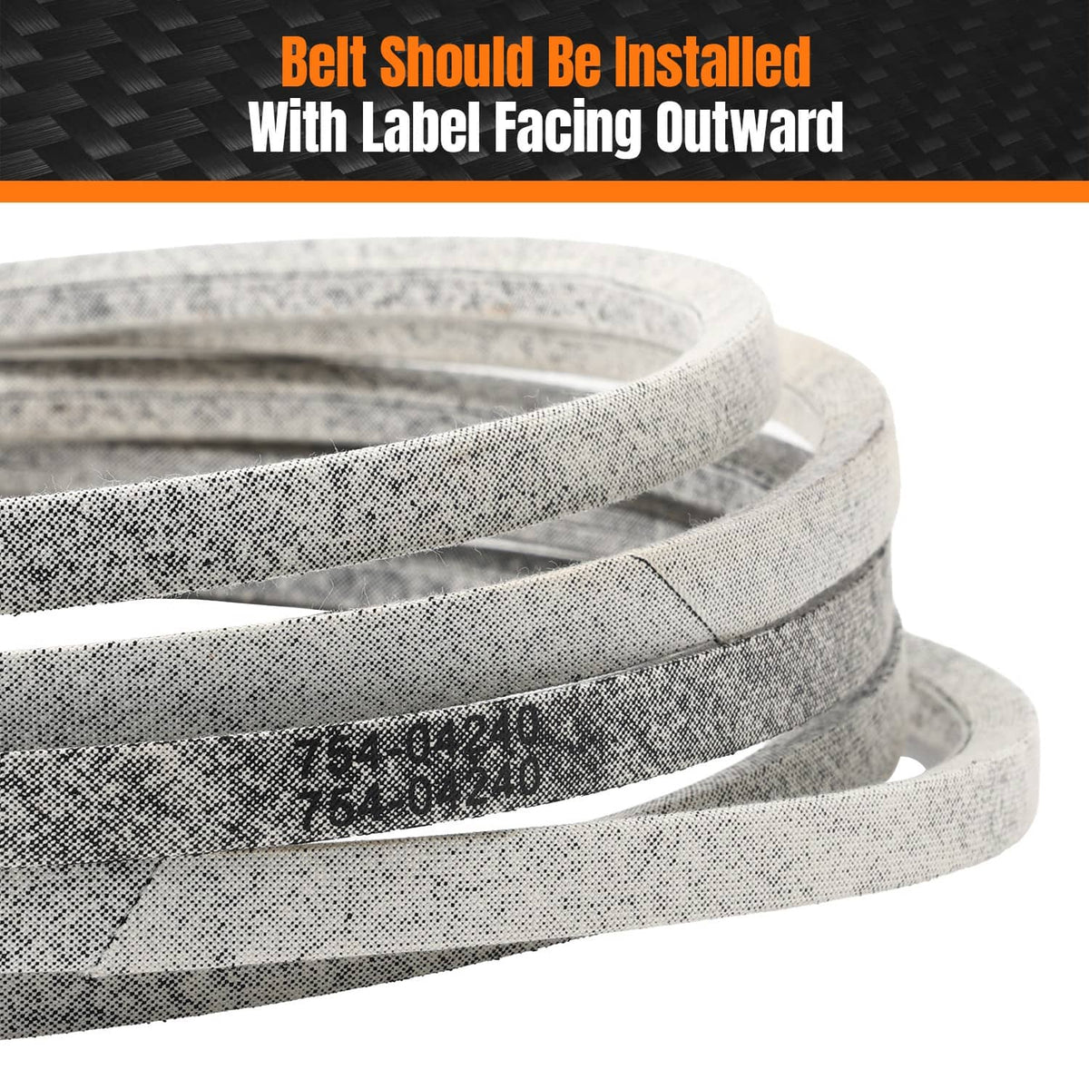 Solidspare DECK BELT Fits For MTD Cub Cadet TROY BILT 50" 754-04240 954-04240 1/2"X162"