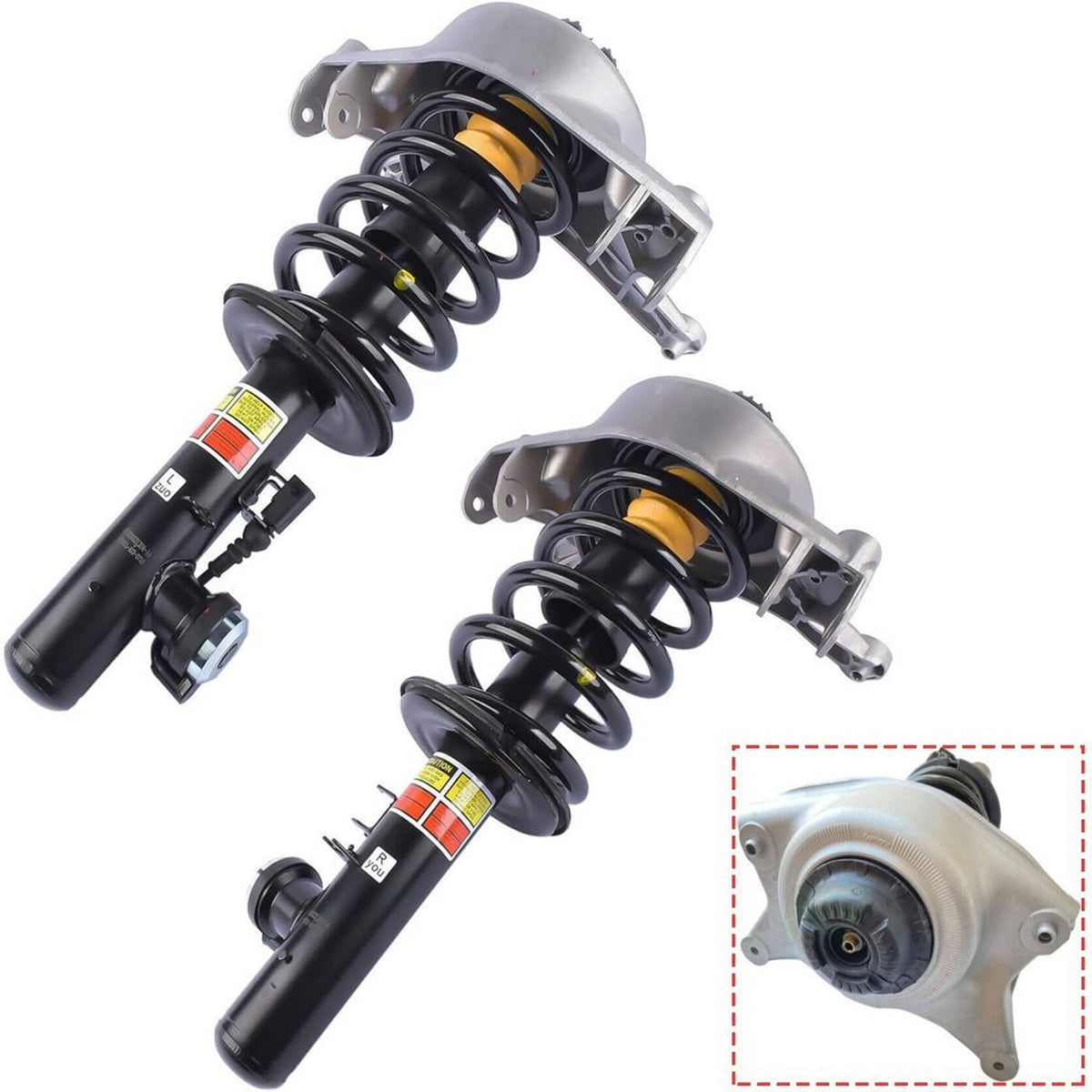 Solidspare 2Pcs Front Left Right Shock Struts Assembly w/Electric for 2009-2017 Audi Q5 SQ5
