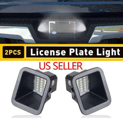 Solid Spare LED White LED License Plate Light For Ford F250 2017-2022 F350 F450 Super Duty