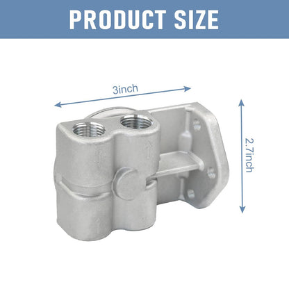 Solidspare Diesel Fuel Filter W/ Remote Mount Base 1/2" NPT For CAT 1R-0749,1R-0750 Filters