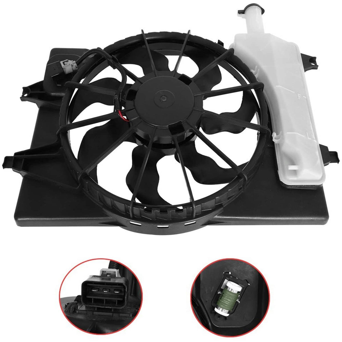 Solidspare Engine Radiator Cooling Fan for 2017-20 Hyundai Elantra 2019-22 Kia Forte 2.0L