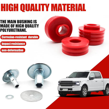 Solidspare Body Cab Mount Bushings Kit for 1999-2007 Ford F250 F350 Super Duty KF04058BK