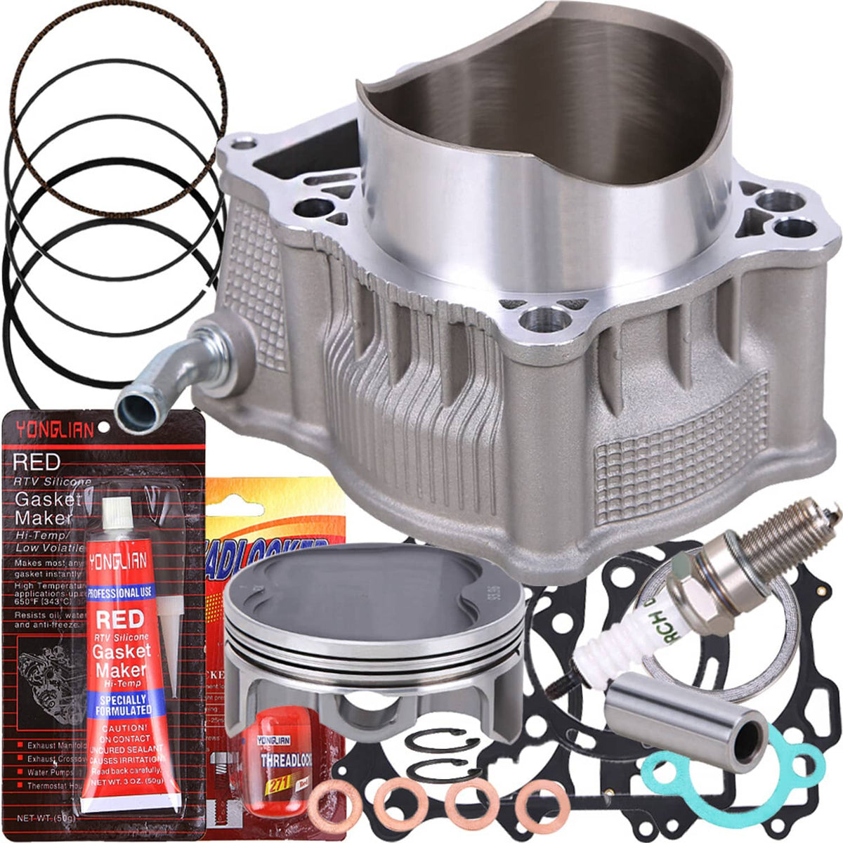 Solidspare Cylinder Piston Gasket Top End Kit 12.3:1 For Suzuki LTZ400 03-14 / DRZ400 00-05