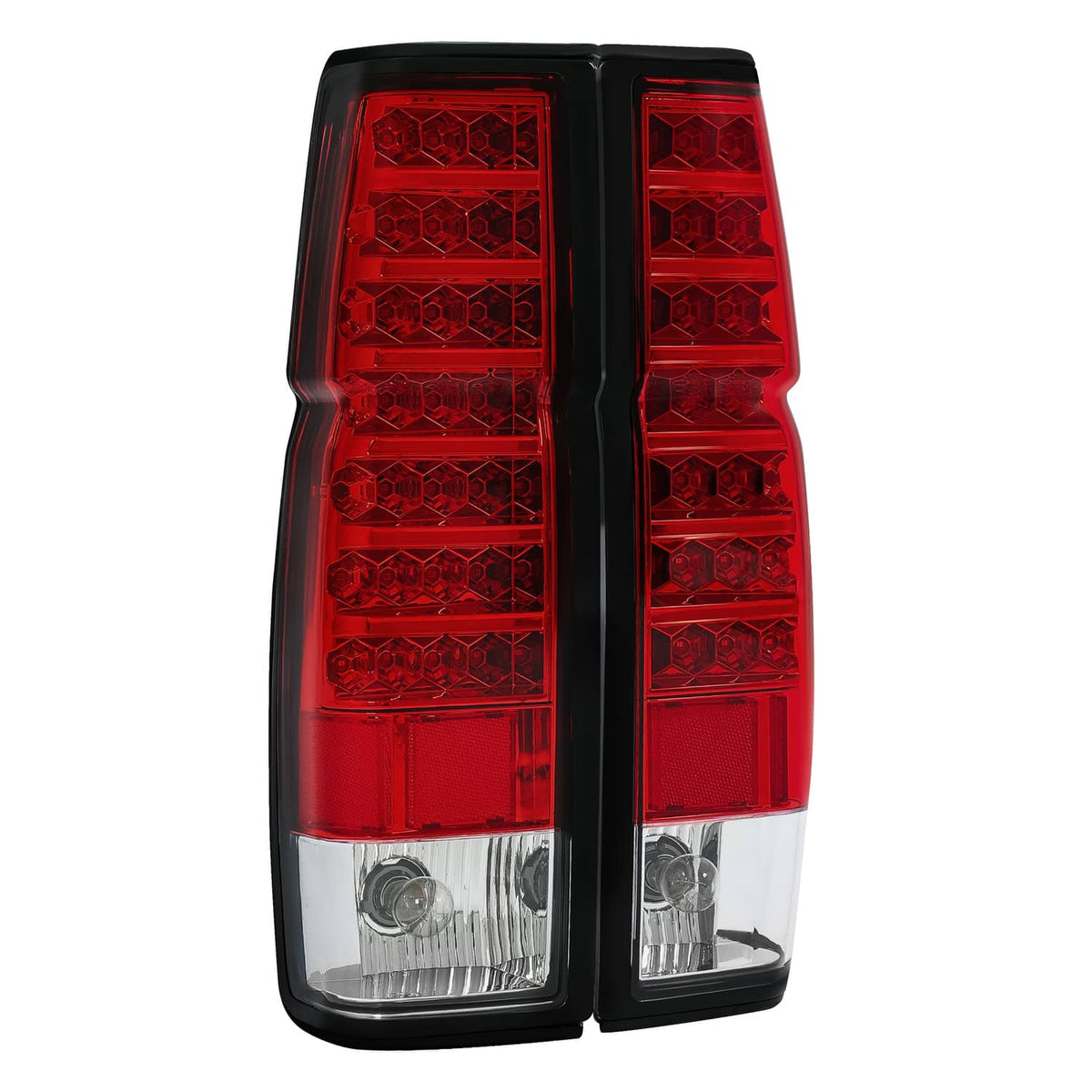 Solid Spare Red Clear LED Tail Lights Brake Lamps For Nissan D21 Hardbody Pickup 1986-1997