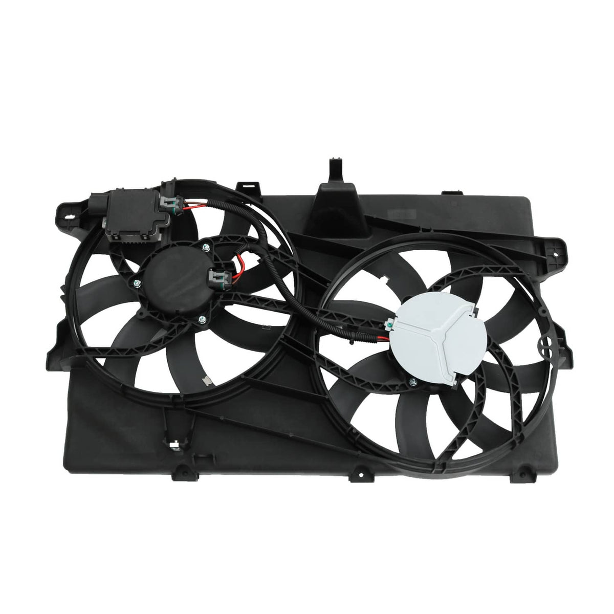 Solidspare FO3115177 Dual Radiator Condenser Cooling Fan Assembly For Ford Edge MKX Lincoln