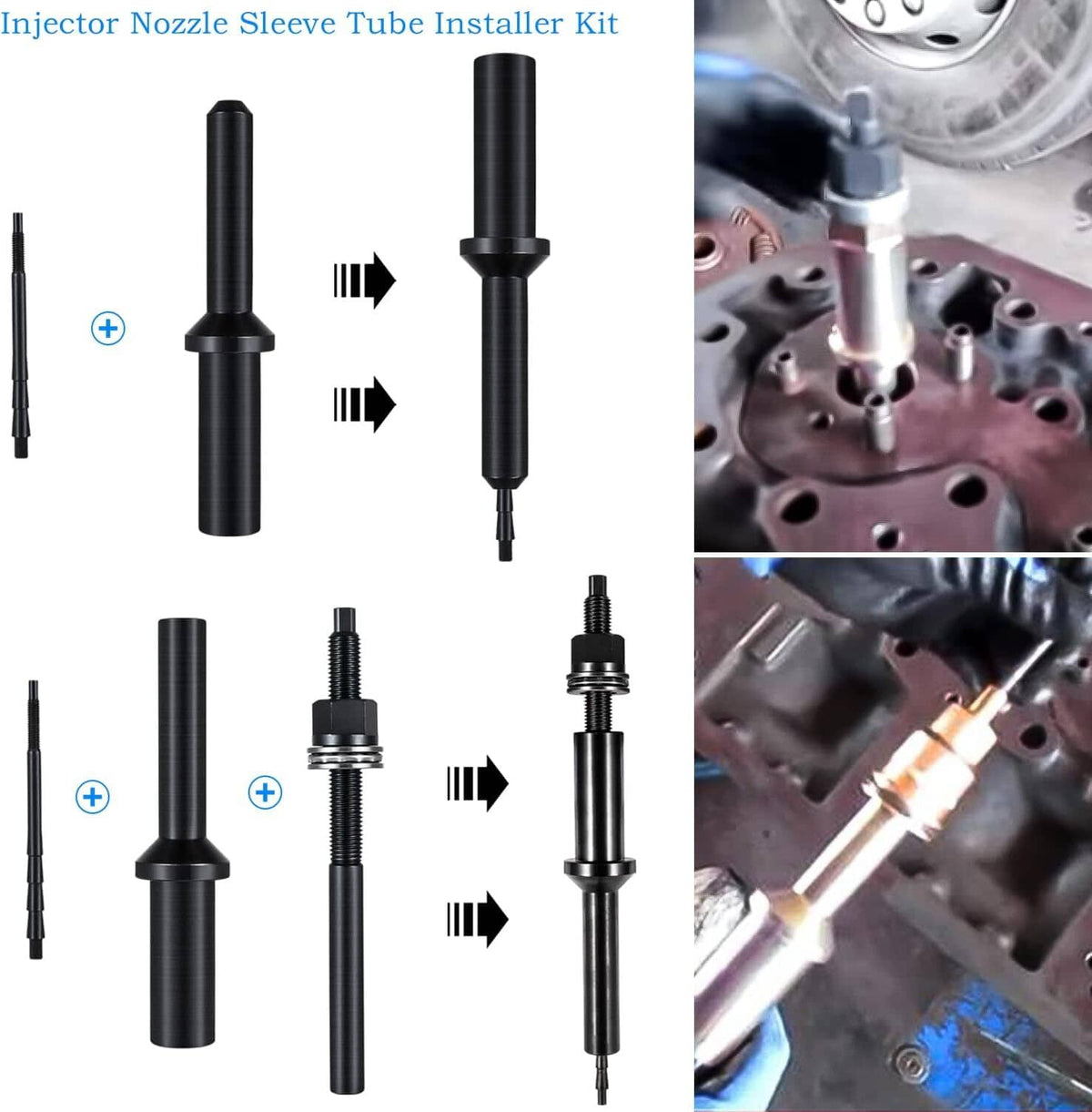 Solid Spare Injector Sleeve Remover Installer 88800387 For Volvo FM12 D11/13/16 Mack MP7 MP8