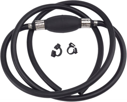 Solid Spare 3/8" Fuel Gas Hose Line Assembly with Primer Bulb Marine Outboard Boat RV Motor