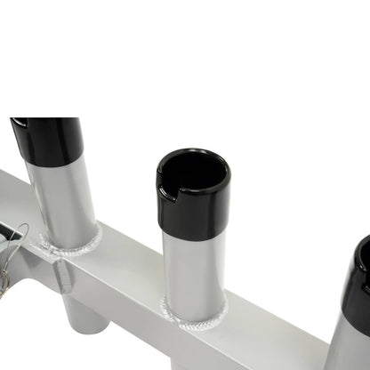 Solid Spare Hitch Mount Fishing Rod Holder 6 Pole For 2" Hitch Receiver Truck Rod Rack