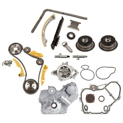 Solidspare For 09-17 GM 2.4L Ecotec Timing Chain Kit VCT Selenoid Actuator Oil Water Pump