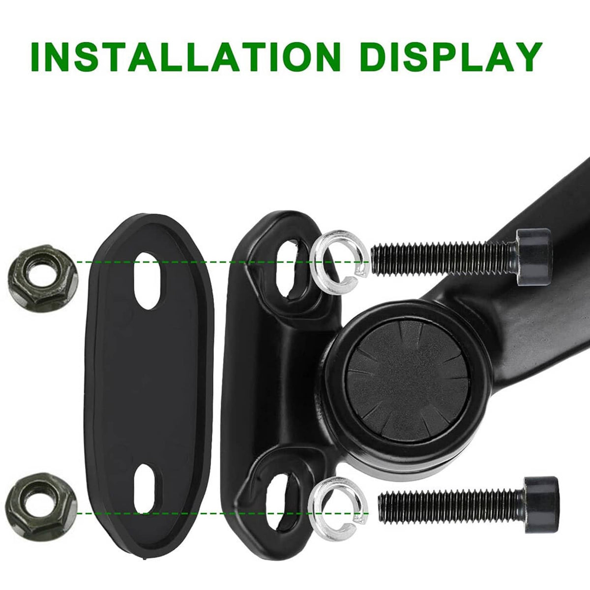 Solidspare Black L & R Rear View Mirrors For Kawasaki Ninja ZX6R ZX636 2013 2014 2015 2016