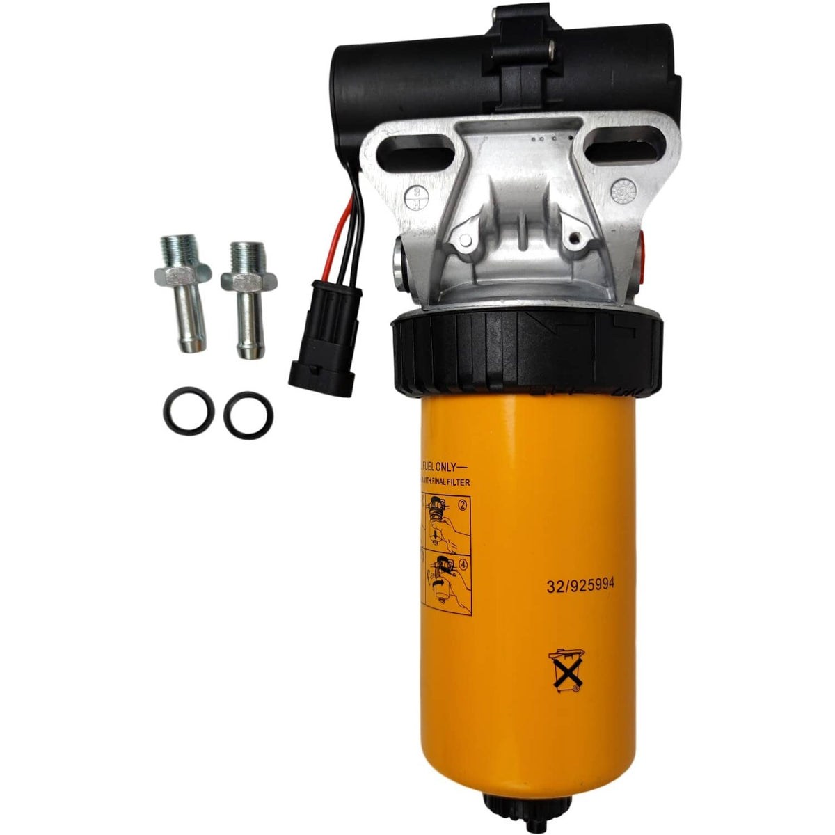 Solid Spare Fuel Pump & Filter Fit for Ford New Holland LS180 LS190 LX865 LX885 5610S