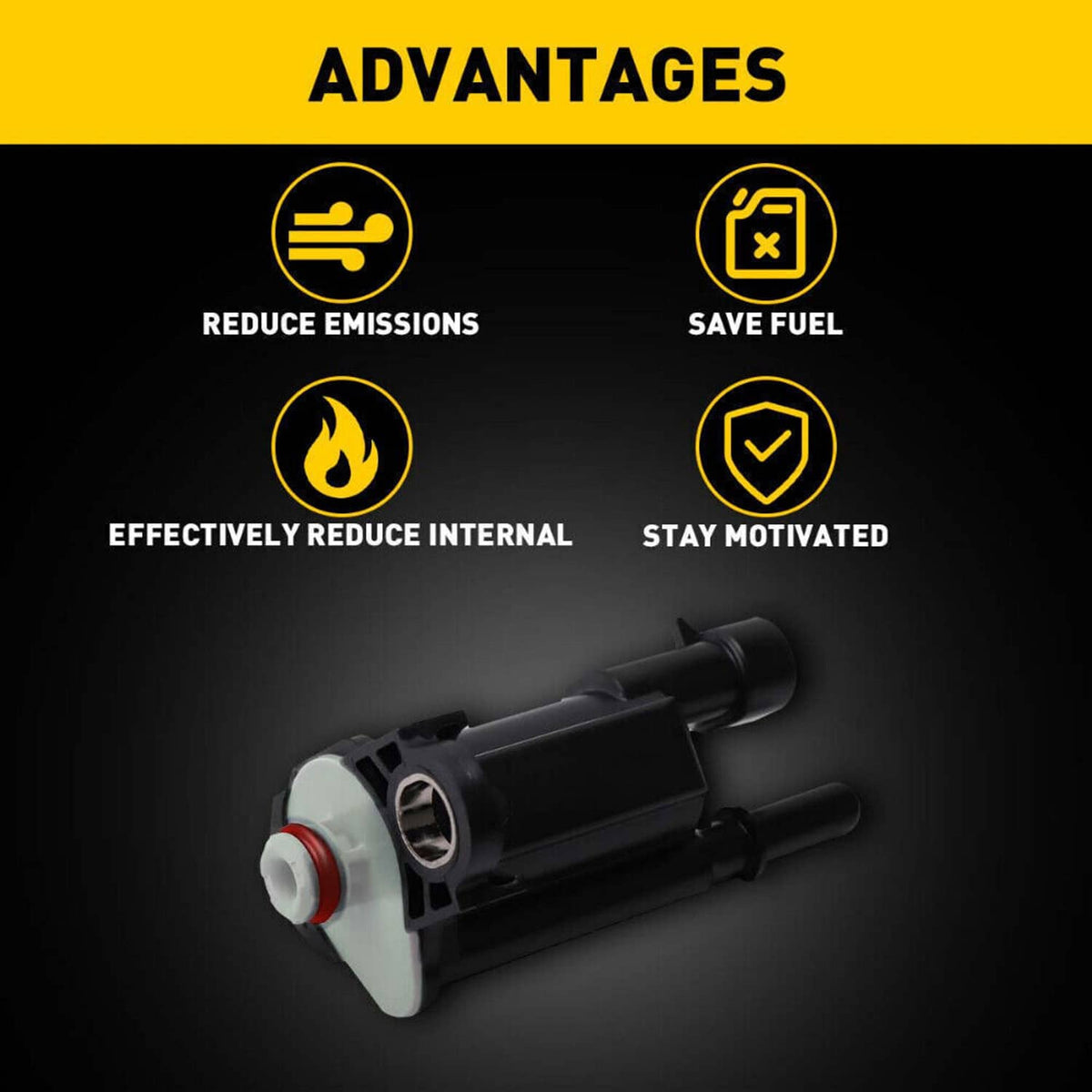 Solidspare EVAP Vapor Canister Purge Solenoid Valve For Cadillac Chevy Silverado GMC Sierra