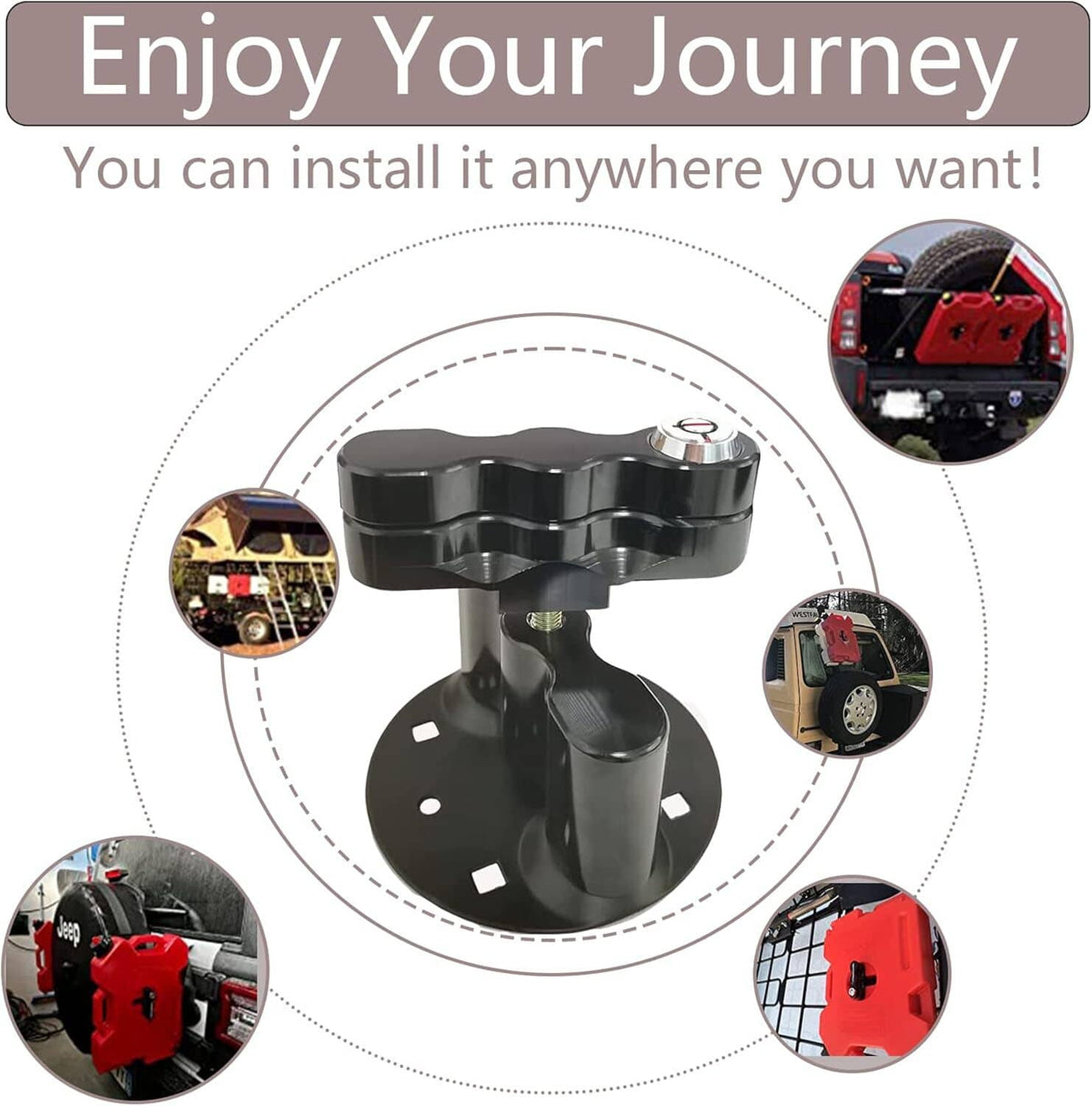 Solidspare Black For ROTOPAX Standard Pack Mount Lock RX-LOX-PM RX-PM LOX-PM