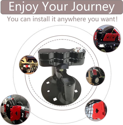 Solidspare Black For ROTOPAX Standard Pack Mount Lock RX-LOX-PM RX-PM LOX-PM
