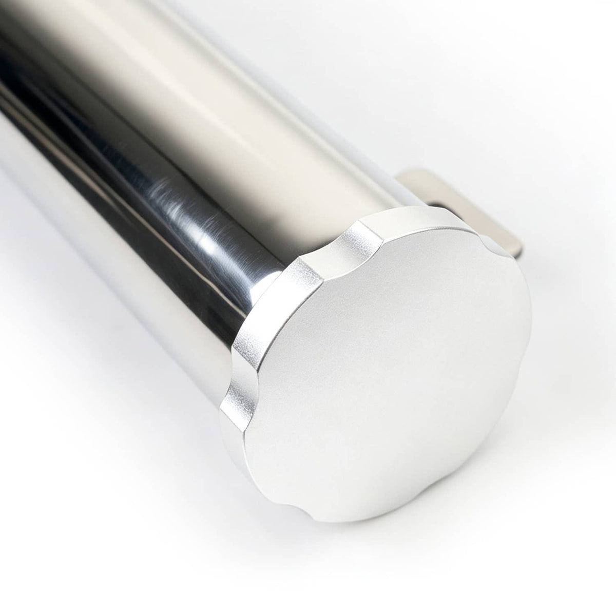 Solidspare 2" X 15" Polished Stainless Steel 24 Oz Radiator Dr Overflow Tank Bottle New