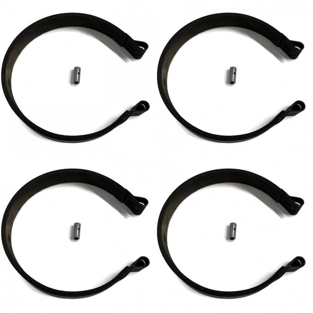 (4) Drum Brake BANDs and PIN replaces 6" 6 Yard Cart Yerf-Dog Azusa Manco Stens