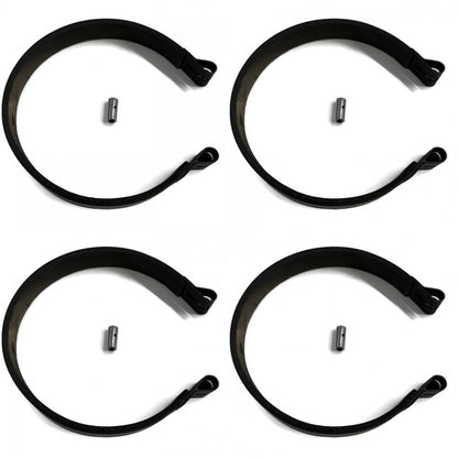 (4) Drum Brake BANDs and PIN replaces 6" 6 Yard Cart Yerf-Dog Azusa Manco Stens