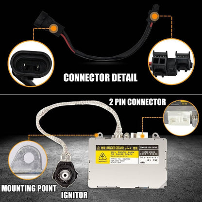 Solidspare New HID Xenon Ballast Headlight Control Module For Lexus Rx350 ES300 ES330 IS300